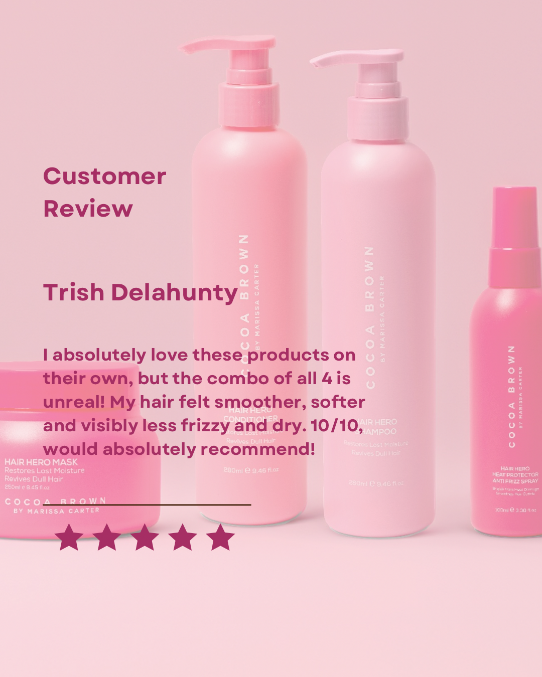 New! Hair Hero | Heat Protector Anti Frizz Spray