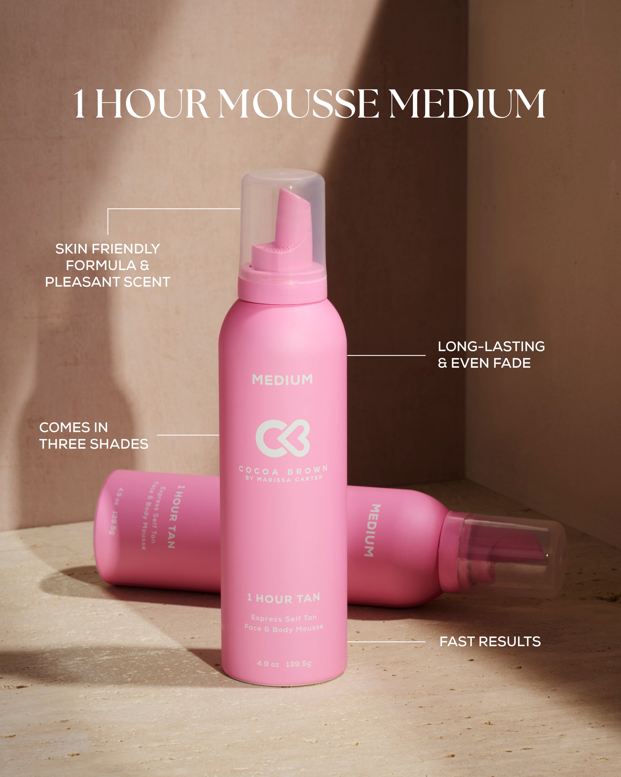 1 HOUR TAN - Self Tan Mousse in Medium